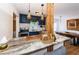 Kitchen features a breakfast bar and open layout to dining and living areas at 2883 16Th Ave N, St Petersburg, FL 33713