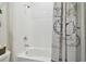 Clean bathroom with a shower/tub combo at 35980 Morse Willow Ct, Zephyrhills, FL 33541