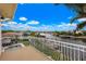 Private balcony boasting breathtaking water and neighborhood views at 4687 Alisa Ne Cir, St Petersburg, FL 33703