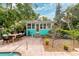 Charming backyard oasis with patio, pool, and dining area at 5107 27Th S Ave, Gulfport, FL 33707