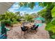 Spacious patio with dining area and lush landscape at 5107 27Th S Ave, Gulfport, FL 33707