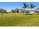 House exterior with landscaping and palm trees at 5226 Lake Venice Dr, Wimauma, FL 33598