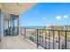 Spacious balcony boasting stunning ocean and beach views at 5396 Gulf Blvd # 605, St Pete Beach, FL 33706