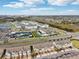 Nice aerial shot of the community featuring roads, amenities, and parking at 6324 Camino Dr, Apollo Beach, FL 33572