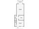 Floor plan showing a spacious living area, kitchen, and screened patio at 7240 E Bank Dr # 204, Tampa, FL 33617
