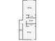 Two-bedroom floor plan with bathroom and closets; approximate dimensions shown at 7240 E Bank Dr # 204, Tampa, FL 33617