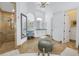 Spacious bathroom with soaking tub, double vanity, and walk-in shower at 751 34Th Ne Ave, St Petersburg, FL 33704
