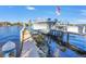 Convenient boat lift for easy access to the water at 751 34Th Ne Ave, St Petersburg, FL 33704