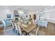 Open dining room with hardwood floors and large windows at 751 34Th Ne Ave, St Petersburg, FL 33704