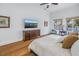 Main bedroom with large windows and hardwood floors at 751 34Th Ne Ave, St Petersburg, FL 33704