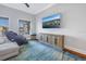 Media room boasts a large TV and built-in cabinetry at 751 34Th Ne Ave, St Petersburg, FL 33704