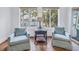 Waterfront sitting area with comfortable armchairs at 751 34Th Ne Ave, St Petersburg, FL 33704