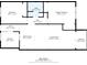Floor plan showing a 1005 sq ft condo with 2 bedrooms at 831 Maple Ct # 303, Dunedin, FL 34698