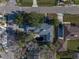 Aerial view showing home, pool, and large backyard at 104 159Th Ave, Redington Beach, FL 33708
