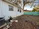 Side yard with AC unit and some plants at 1308 E Caracas St, Tampa, FL 33603