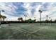 Tennis courts with seating area at 15731 Crystal Waters Dr, Wimauma, FL 33598