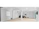 Garage with double doors, extra storage, and high ceilings at 17706 1St E St, Redington Shores, FL 33708