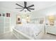 Main bedroom with a king-size bed and lots of storage at 2109 Elmwood Ct, Plant City, FL 33563