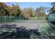 Well-maintained tennis court with surrounding fence at 2912 Star Apple Ct, Palm Harbor, FL 34684