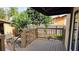 Wooden back deck with stairs, railing, and a view of the backyard at 2921 3Rd N Ave, St Petersburg, FL 33713