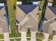 Top down view of a home's roof and yard at 2932 Tanglewylde Dr, Land O Lakes, FL 34638