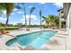 Inviting swimming pool with spa and tranquil water views at 356 Belleair Ne Dr, St Petersburg, FL 33704