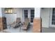 Relaxing patio with two lounge chairs and brick pillars at 3611 19Th N St, St Petersburg, FL 33713