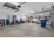 Large garage with ample storage and shelving at 456 Diamond Dr, Spring Hill, FL 34609