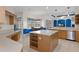 Island kitchen with stainless steel appliances and breakfast nook at 456 Diamond Dr, Spring Hill, FL 34609