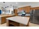 Modern kitchen with stainless steel appliances and ample counter space at 456 Diamond Dr, Spring Hill, FL 34609