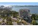 Aerial view of building and parking at 500 N Osceola Ave # 406, Clearwater, FL 33755