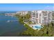 Luxury waterfront condo building with pool and private boat docks at 500 N Osceola Ave # 406, Clearwater, FL 33755
