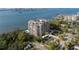 Stunning aerial view of waterfront building at 500 N Osceola Ave # 406, Clearwater, FL 33755