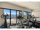 Fitness center with cardio and strength equipment and scenic water views at 500 N Osceola Ave # 406, Clearwater, FL 33755