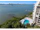 Elevated pool with water view at 500 N Osceola Ave # 406, Clearwater, FL 33755