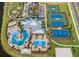 Community overview featuring various amenities and a sprawling layout at 6136 Jensen View Ave, Apollo Beach, FL 33572