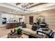 Open concept living area with modern decor and large windows at 6136 Jensen View Ave, Apollo Beach, FL 33572