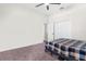 Simple bedroom with carpeted floor and a double bed at 13254 Kitty Rd, Weeki Wachee, FL 34614