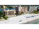 Aerial view of Sand Castle III and surrounding area at 20040 Gulf Blvd # 302, Indian Shores, FL 33785