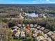 Aerial view showcasing home's location in a quiet community at 3621 Darston St, Palm Harbor, FL 34685