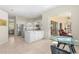 Bright kitchen with stainless steel appliances and island at 3702 Gaviota Dr, Ruskin, FL 33573