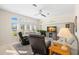 Relaxing living room with comfortable seating and large TV at 3702 Gaviota Dr, Ruskin, FL 33573
