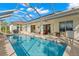 Spacious screened pool and patio; great for outdoor entertaining at 3702 Gaviota Dr, Ruskin, FL 33573