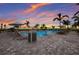 Relaxing resort-style pool with lounge chairs at 5211 Marina Basin Ct, Bradenton, FL 34211