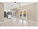 Modern kitchen with stainless steel appliances and an island at 10814 Newbridge Dr, Riverview, FL 33579