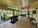 Spacious covered patio overlooking backyard at 11554 Monette Rd, Riverview, FL 33569