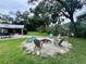Relaxing backyard firepit with seating, perfect for outdoor gatherings at 11554 Monette Rd, Riverview, FL 33569