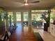 Spacious dining room with large table and access to backyard patio at 11554 Monette Rd, Riverview, FL 33569