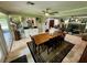 Open concept dining room with views into the living room and kitchen at 11554 Monette Rd, Riverview, FL 33569