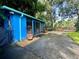 Blue guest house with hot tub and screened patio at 11554 Monette Rd, Riverview, FL 33569